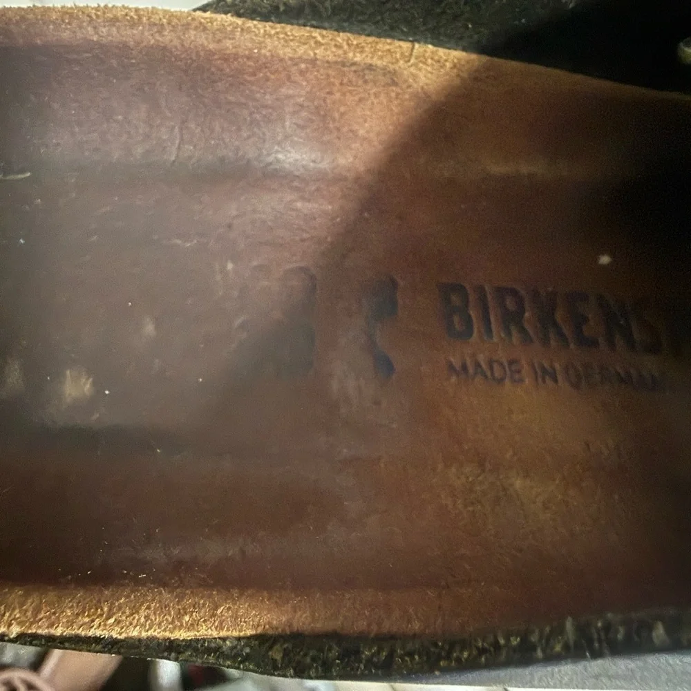 Birkenstock Women's Black Sandals with Gold Buckles - Picture 7 of 10